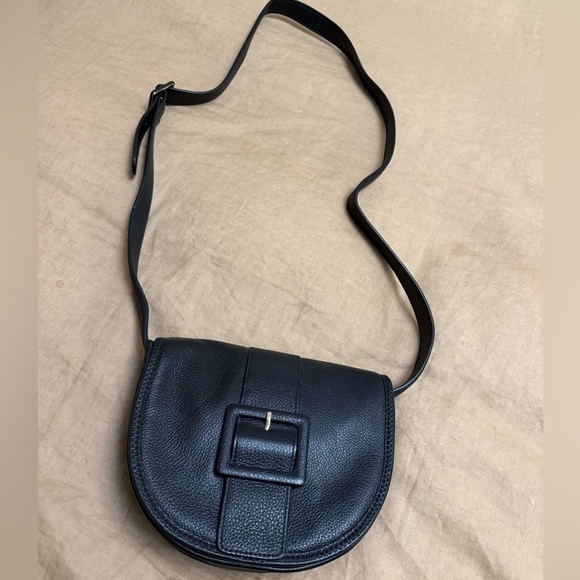 Talbots Handbags - Talbots Black pebbled Leather elegant Crossbody Bag